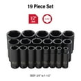 thumbnail image 3 of Sunex 2641 19-Piece 1/2 in. Drive Deep Well SAE Impact Socket Set, 3 of 6