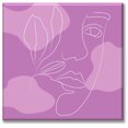 thumbnail image 1 of Cuadro Canva Listo Para Colgar Tipo Galería Retrato Lila 80X80 cm, 1 of 4