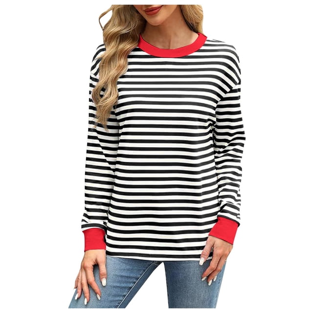 WEAIXIMIUNG Sweat à Capuche Zippé pour Femmes, Contraste de Couleur, Col Rond, Manches Longues, Décontracté
