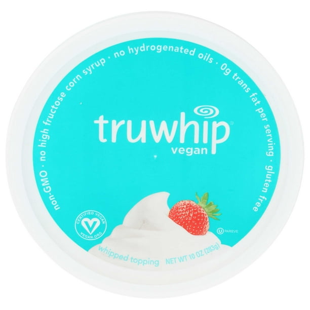 Truwhip Vegan Whipped Topping, 10 Ounce 12 per case.