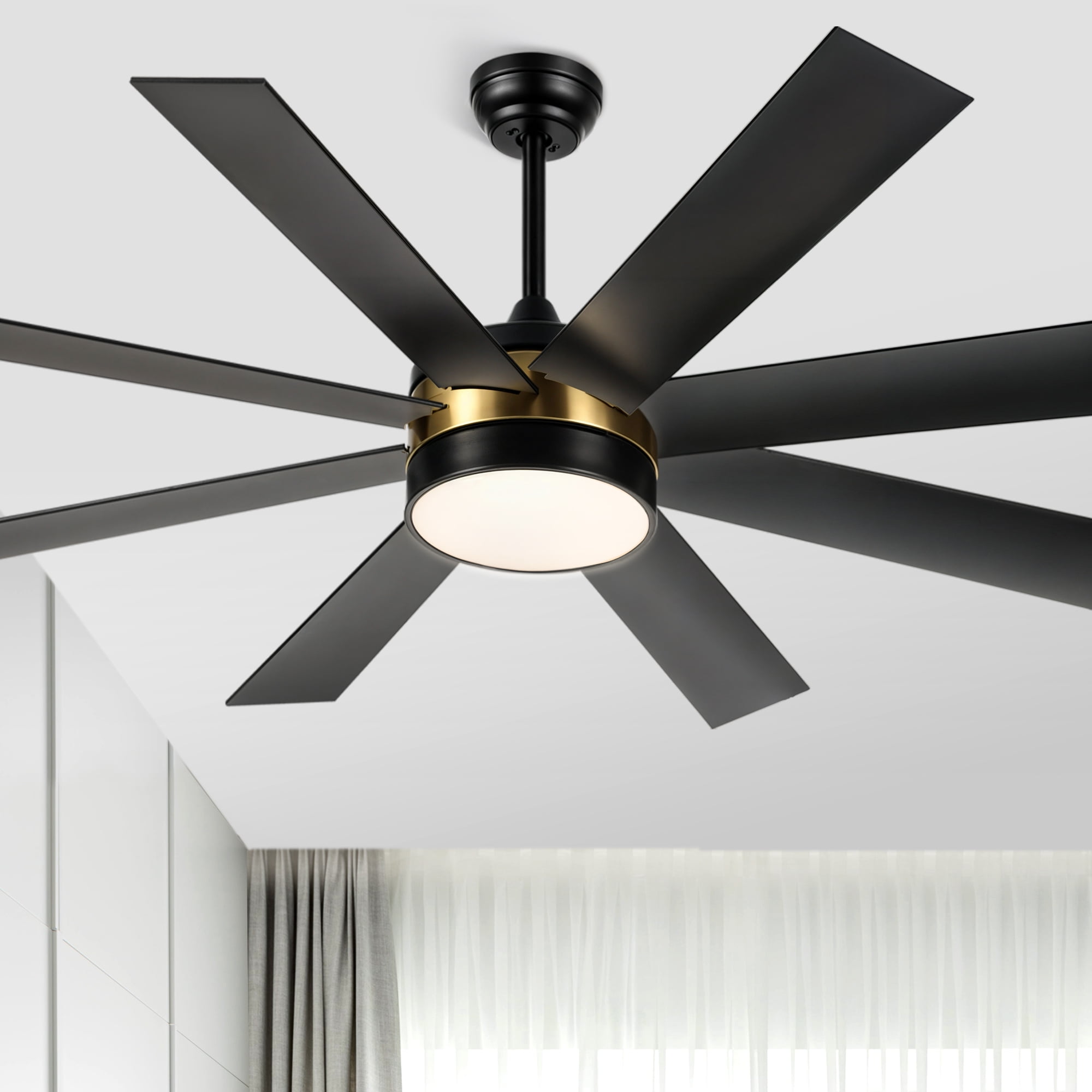 Harbor Breeze Mazon 44” Brushed Nickel Contemporary LED
