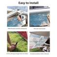 thumbnail image 7 of 4th of July RV Awning Sun Shade Screen 9'X15.3' 250th Anniversary Mesh Sunscreen Patriotic Star Wood Grain Awning Shade Screen with Zipper UV Blocker Completed Kits for RV Motorhome Camper Trailer, 7 of 7