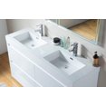 thumbnail image 4 of Vanity Art 60 Inches Double Sink Floor Standing Bathroom Vanity Set 2 Drawers Storage Cabinet with White Engineered Stone Top Undermount Rectangle Sinks, 4 of 7