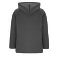 thumbnail image 4 of MELDVDIB Womens Zip-Up Hoodies Fashion Casual Solid Color Oversized Hooded Sweatshirts Fall Winter Long Sleeve Sport Jacket Tops Dark Gray M, 4 of 6