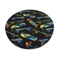 thumbnail image 1 of Balery Colorful Skateboard Fundas de asiento para taburete de bar redondo de tela de terciopelo ajustables que protegen de arañazos y manchas para sillas de 14 a 17 pulgadas.-13 inch, 1 of 7