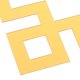 thumbnail image 3 of KAKOWELY 4Ud Stickers De Pared Autoadhesivos De Acrílico Dorado Para Gabinetes Y Esquinas, 3 of 8