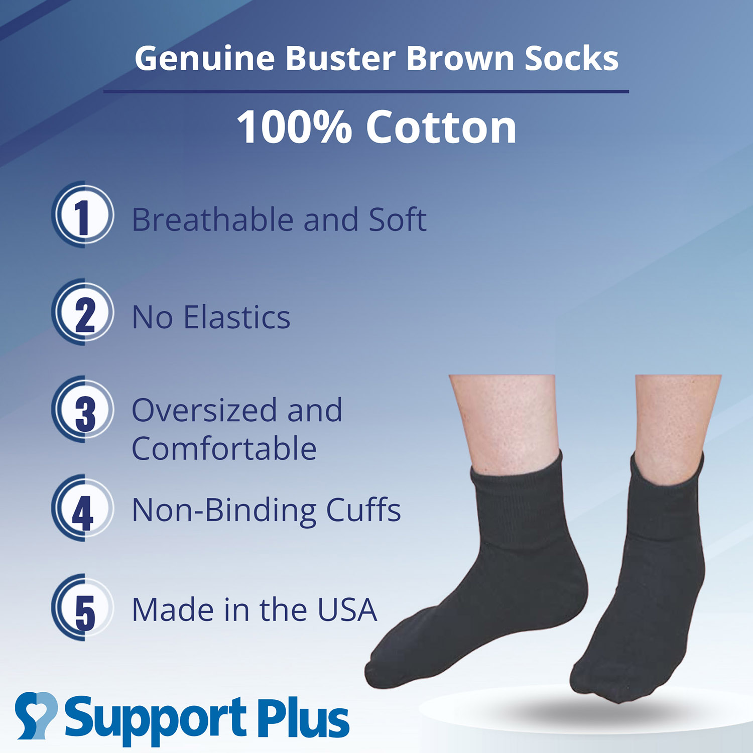 Buster Brown Women's 100% Cotton Bobby Socks 3-Pack photo 2