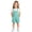 j4-Mint Green, variant on LIIPEE Girls Suspender Shorts Casual Summer Solid Color Elastic Waist Loose Fit Beach Party Children Pockets Fashion Versatile Comfortable Cute Shorts,10-11 Years