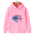 thumbnail image 3 of Ropa infantil con estampado kawaii de Disney Stitch para niños y niñas de 3 a 14 años, suéteres deportivos informales de calle cálidos, 3 of 5