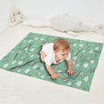 thumbnail image 2 of Green Cartoon Unicorn Lightning MAGIC Cloud Pattern Blanket,Comfortable Soft Flannel Throw Blanket,All Season,Warm Lightweight Blankets for Sofa Bed Couch Living Room Chair,30"x40", 2 of 4