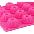 thumbnail image 3 of Molde para hornear de silicona antiadherente resistente al calor, moldes para mini pasteles Bundt de silicona flexibles y duraderos, fáciles de limpiar, calidad superior, divertidos y versátiles, 2, 3 of 8