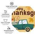 thumbnail image 3 of Disketp Happy Thanksgiving Day Funny Coasters,4 Pcs Leather Coasters with Holder, Perfect Housewarming Hostess Gifts,Protect Furniture from Water Marks Scratch and Damage-Octagon, 3 of 6