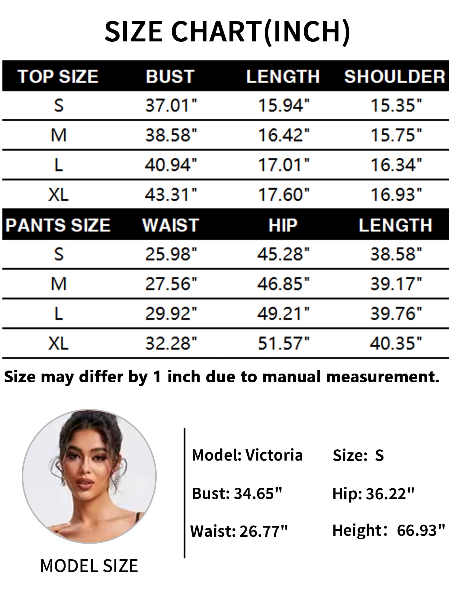Unique Bargains Two Pieces Sets Hoodie Top Wide Leg Pants Tracksuit M White Black