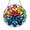 Acrylic 3.5 Inch, variant on Decorative Stained Glass Floral Rosette Wall Hanging with Mandala Inspired Botanical Pattern