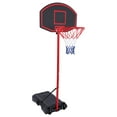 Portable Basketball System Hoop with Polyethylene Backboard
