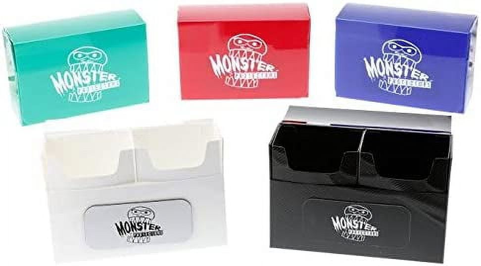 yugioh monster deck box Monster Protectors Trading Card Double Deck Box with Self-locking Magnetic  Closure - Blue (Fits Yugioh, Pokemon, Magic the Gathering Cards)