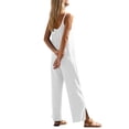 thumbnail image 4 of MuXiKeJi Clothes Jumpsuits for Women Casual Wide Leg Overalls Sleeveless Vacation Outfits One Piece Boho Printed Romper with Pocket, 4 of 8
