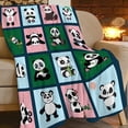 thumbnail image 2 of Yibo Panda Blanket Flannel Soft and Comfortable Anti-static Bed Sofa Blanket, 2 of 7