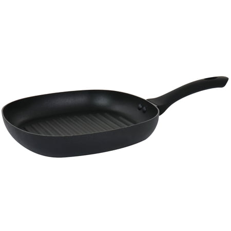 Oster Ashford Nonstick Aluminum 10 Inch Square Grill Pan in Black