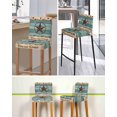 thumbnail image 5 of Texas Star Country Bar Stool Covers Set of 4, Western Old Wooden Board Vintage Stretch Washable Bar Chair Covers with Backs, Removable Pub Counter Height Chair Cover for Kitchen Dining Room Cafe, 5 of 7