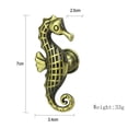 thumbnail image 2 of Luckyn Poignée d'Armoire en Alliage de Zinc Série Océan Animal Hippocampe, 2 of 8