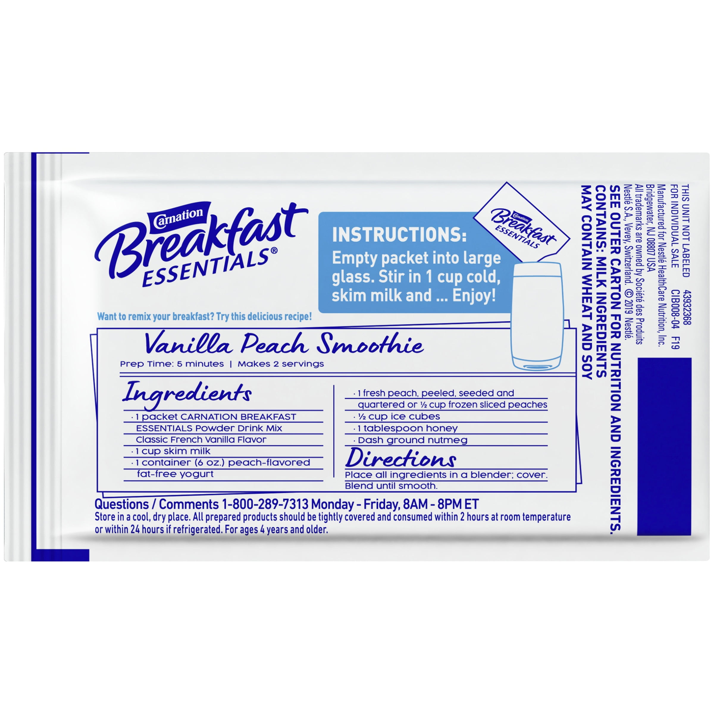 Vanilla Carnation Instant Breakfast Nutrition Facts Besto Blog