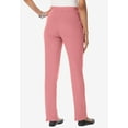 thumbnail image 2 of Roaman's Women's Plus Size Petite Plus Size Straight Leg Soft Knit Pull On Pant, 2 of 6