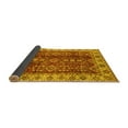 thumbnail image 2 of Ahgly Company Indoor Square Abstract Yellow Modern Area Rugs, 6' Square, 2 of 4
