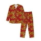 thumbnail image 1 of Balery Flying Black Bat Pijama para Hombre de Dos Piezas con Manga Larga, Conjunto de Dormir y Descanso Suave con Bolsillos-Medium, 1 of 7