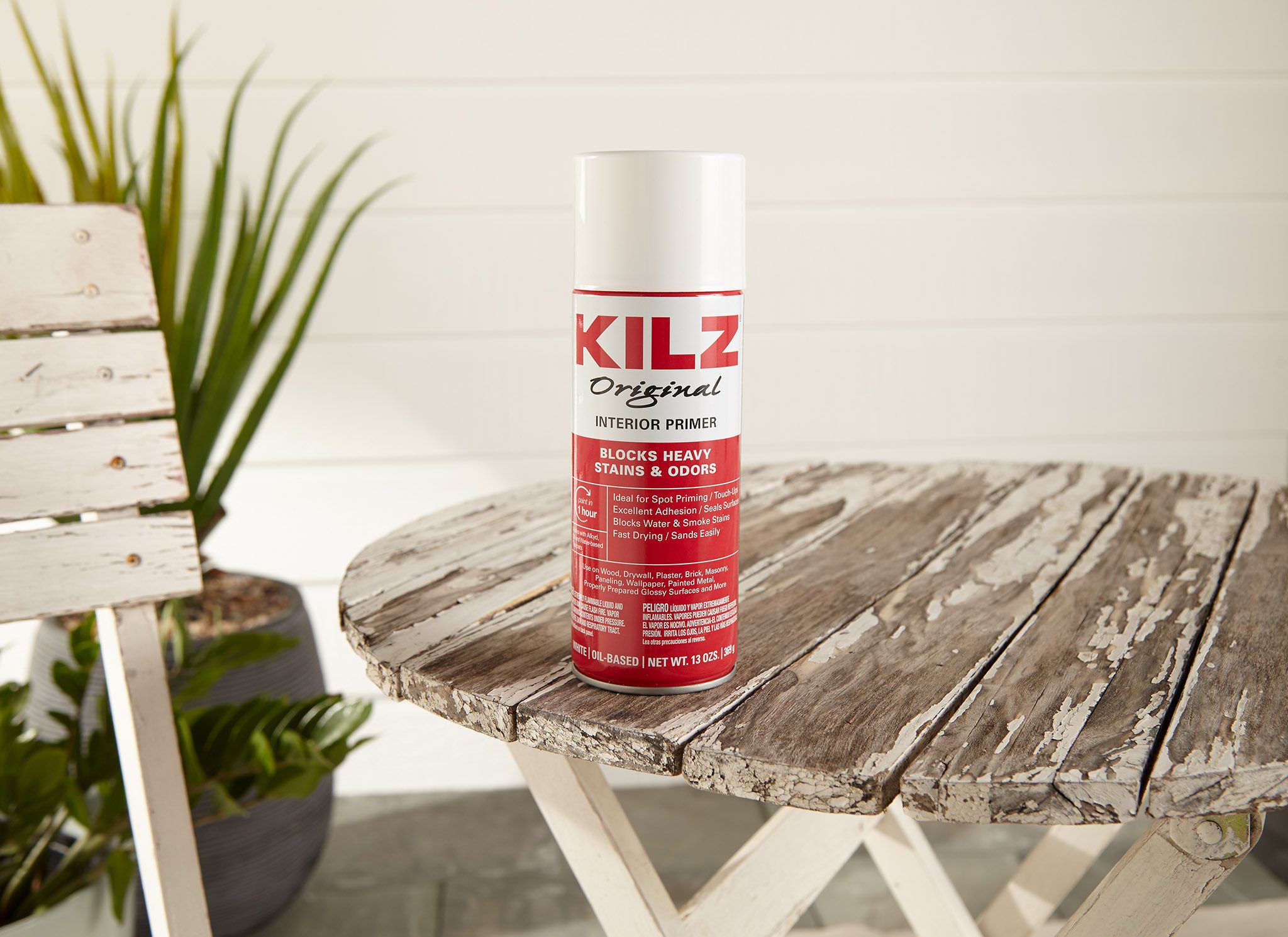 KILZ Original Oil-Base Multi Purpose Aerosol Primer, White, Aerosol Spray, 13 oz. - image 4 of 6