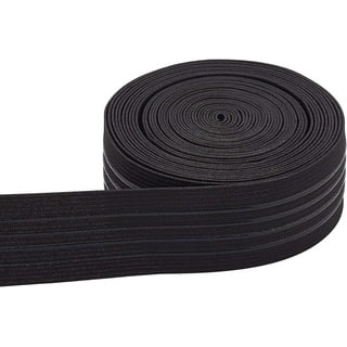 5MM Black Elastic Band for Sewing and Crafts - Spool of Elastic Flat Band  for Clothin (3/16 x 144 Yards)
