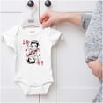 thumbnail image 5 of Betty Boop Queen of Hearts Card Bodysuit Jumper Girls Infant Baby Brisco Brands NB, 5 of 6