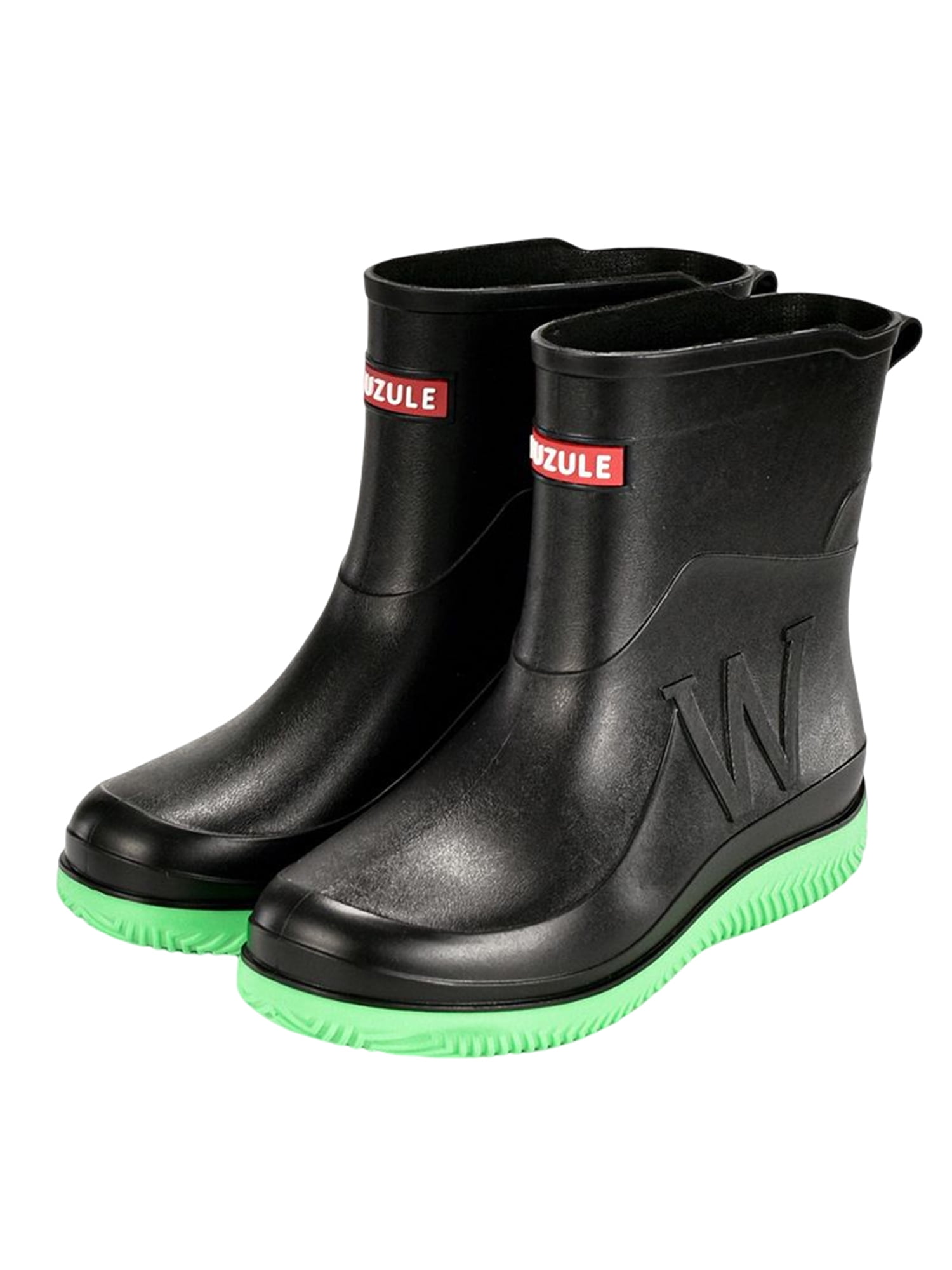 Mens Rain Boots Slip On Waterproof Rubber Rain Shoes,Work Mud Boots  ,Durable Non-Slip Garden Boots For Farming Gardening Fishing