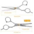 thumbnail image 3 of TeqHome Professional Hair Cutting Scissors Set Hairdressing Salon Barber Shears Scissors, 3 of 8