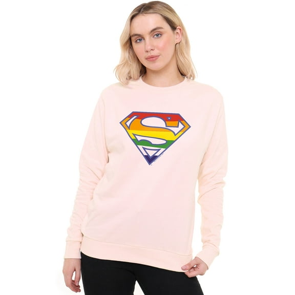 Superman Prismatic Shield Women's Crew Sweatshirt