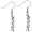 DNA Earrings, variant on Microscope Dangle Earrings for Women Silver Plated DNA Double Earrings Scientist, Style P1149