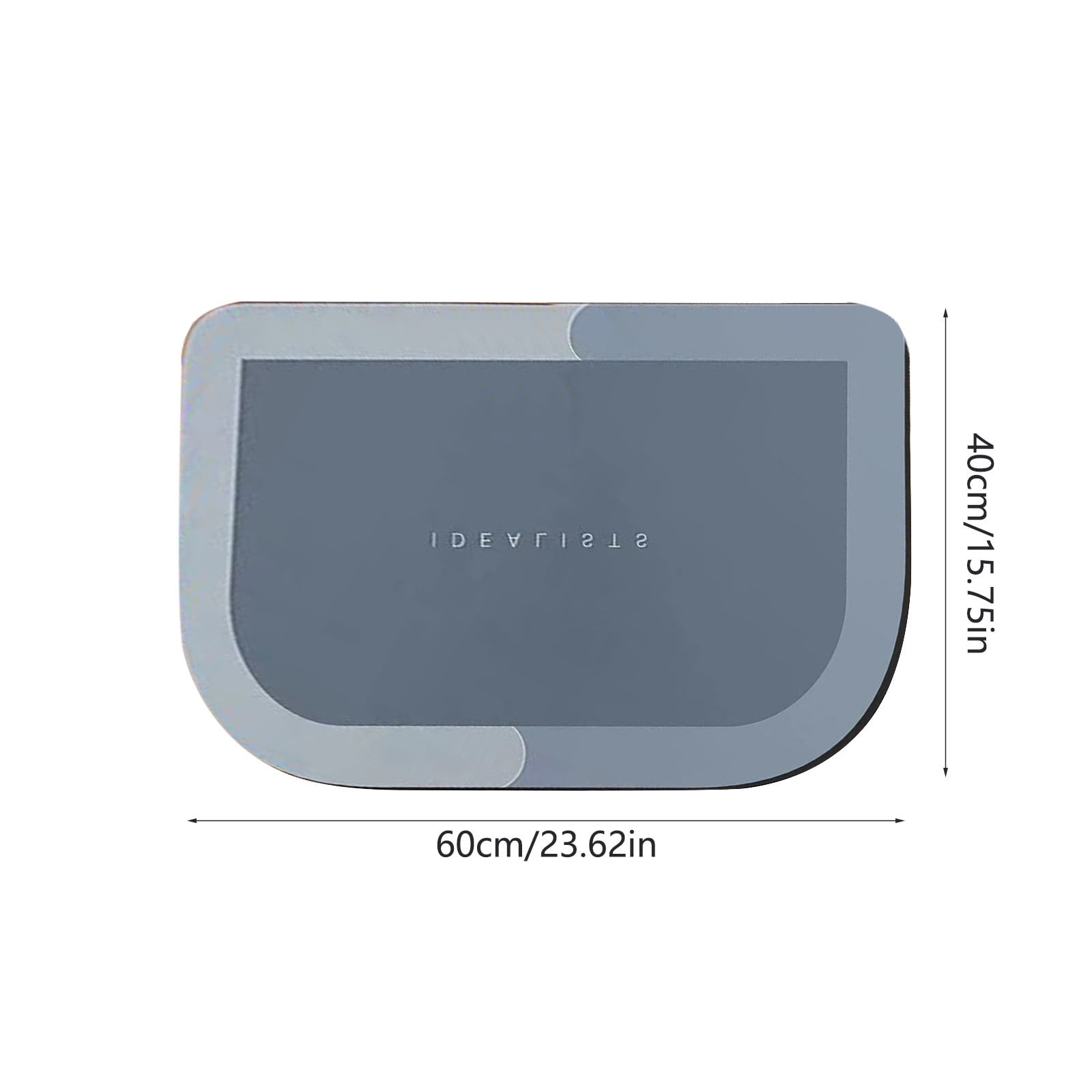 Quick Dry Bath Mat, Diatomite Floor Mat, Super Absorbent Non Slip Bathroom Rug for Shower, Sink, Toilet Area