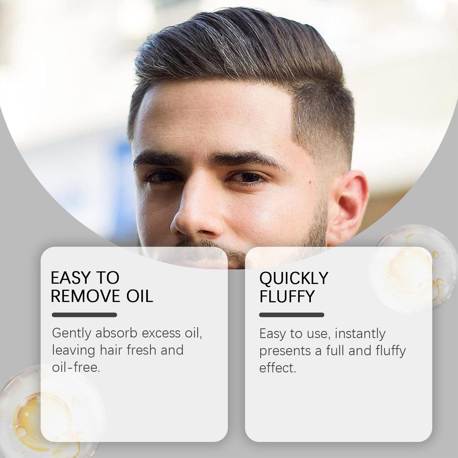 Texture Powder for Men, Instant Volume & Matte Texture, Lightweight Strong Hold, Hairstyle Instant Volume Grooming Accessories