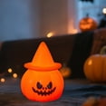 thumbnail image 4 of Halloween Luminous Devil Pumpkin Lantern Light for Party Decor, Horror Atmosphere Night Lamp with LED Glow, Ideal for House, Perfect Halloween Prop Lighting for Indoor Outdoor, 4 of 6