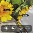 thumbnail image 3 of Wooden Sunflower Window Curtains Set with Valance 3pcs Farmhouse Sunflower Kitchen Curtains Sets Vintage Floral Curtain Drape Short for Bathroom and Bedroom Living Room Window, 3 of 6
