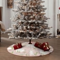 thumbnail image 5 of Daiia Rabbit Drawing Merry Christmas Tree Skirt , Xmas Large Lace-up Tree Skirt, Santa Snowflakes Rustic Home Decorations New Year Party Farmhouse Decor-48", 5 of 7