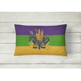 thumbnail image 2 of Carolines Treasures 8387PW1216 Mardi Gras Mask Indoor & Outdoor Fabric Decorative Pillow, 2 of 3
