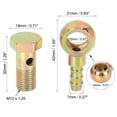 thumbnail image 2 of Unique Bargains 12mm Banjo Hose Barb Bolt Fittings Banjo Bolt for Motorcycle 2 Sets, 2 of 7