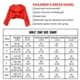 thumbnail image 4 of Châle Cape pour Filles Robe de Fête de Noël Belle Patte de Résistant Lavable à la Main Élégante Garde au Chaud Fournitures de Vêtements pour Filles Rouge TG, 4 of 8