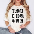thumbnail image 2 of Touchdown Football Season Shirt for Women and Teens Fall Football Gear Graphics Game Day Ivory Shirt Adult X-Large, 2 of 4