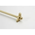 thumbnail image 1 of Zoroufy 01802-03876 72 in. Heritage Fluted Tubular Stair Rod Set Regular Brackets Round Finial in Brushed Brass, 1 of 1