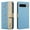 Lightblue, variant on ELEHOLD Case for Google Pixel 9A, RFID Blocking Wallet Phone Case with Kickstand, Flip Leather Cover with Card Slots,Black