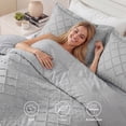 thumbnail image 6 of U by Bedsure Queen Comforter Set - Light Grey Comforter, Boho Tufted Shabby Chic Bedding Comforter Set, 3 Pieces Vintage Farmhouse Bed Set for All Seasons, Fluffy Soft Bedding Set with 2 Pillow Shams, 6 of 10