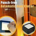 thumbnail image 2 of Punch-Free Automatic Door Closer, Hole-Free Self-Closing for Most Doors, Black, 2 of 4