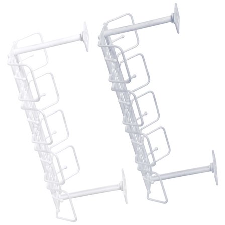 HOMEMAXS Under Desk Cable Management Tray for Storage Use Durable Plastic Assorted Color 2 Pieces